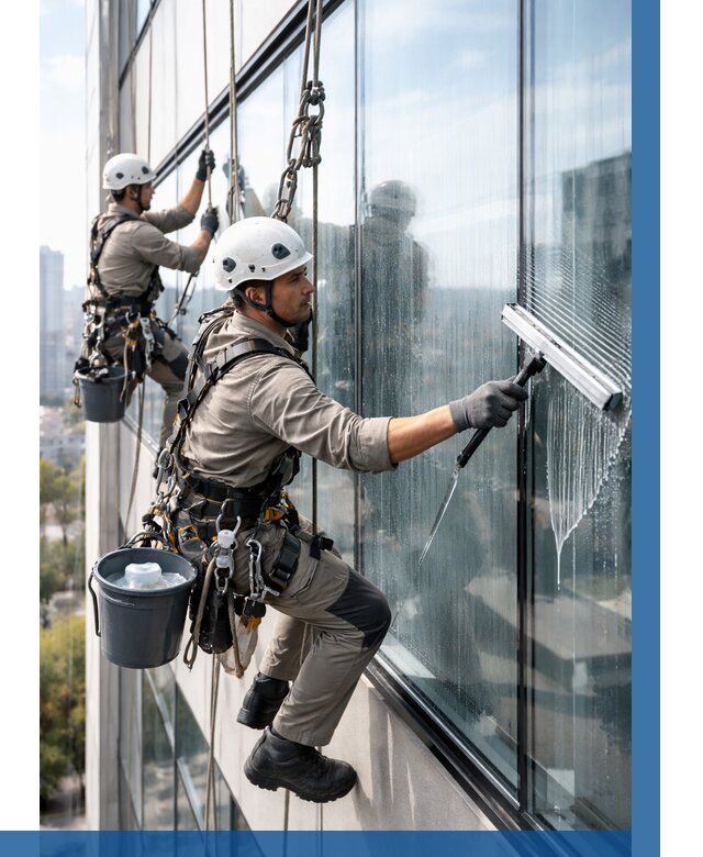 Мойка окон альпинистами в Энгельсе от 4797 р. | ВЫСОТНИК-Энг