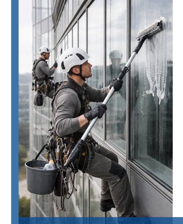 Высотная мойка сплошного остекления с выездом в Энгельсе