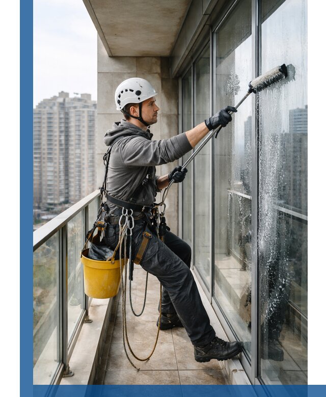 Профессиональная мойка балконного остекления в Энгельсе