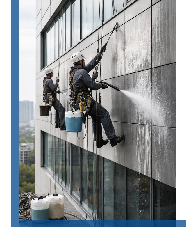 Профессиональная мойка вентилируемых фасадов в Энгельсе