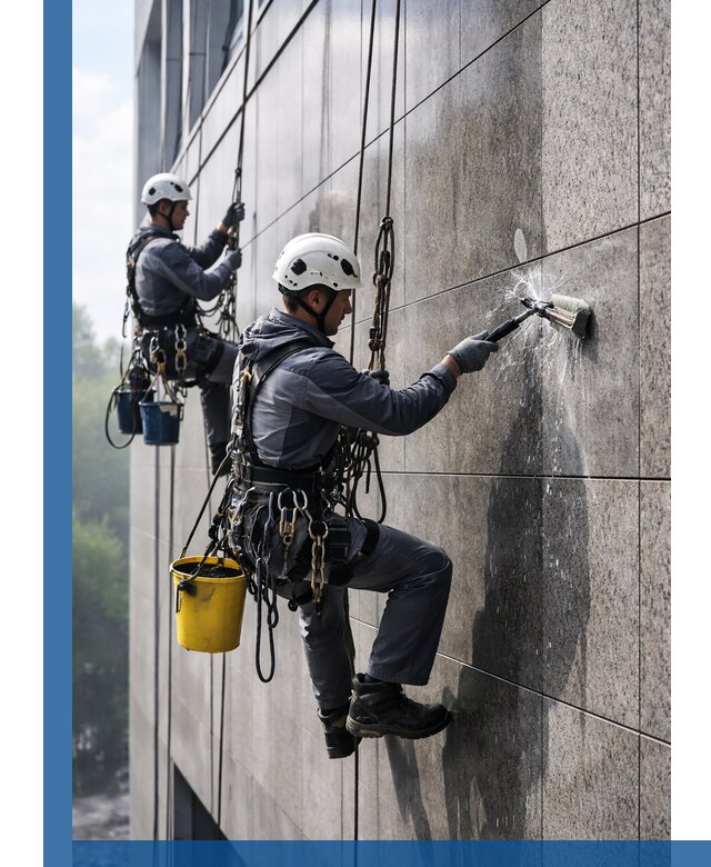 Профессиональная мойка фасада из керамогранита в Энгельсе