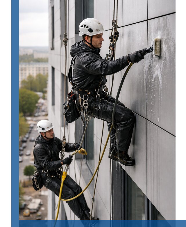 Профессиональная мойка фасада из композита в Энгельсе