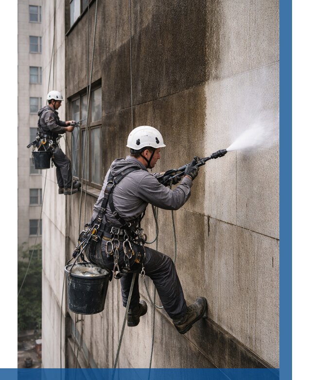 Очистка фасада от копоти в Энгельсе от 266 р. | ВЫСОТНИК-Энг