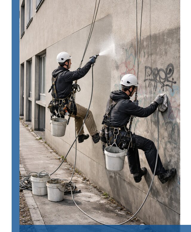 Антиграффити покрытие фасада с защитой от надписей в Энгельсе