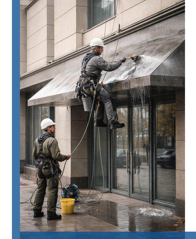 Профессиональная мойка козырьков и навесов в Энгельсе