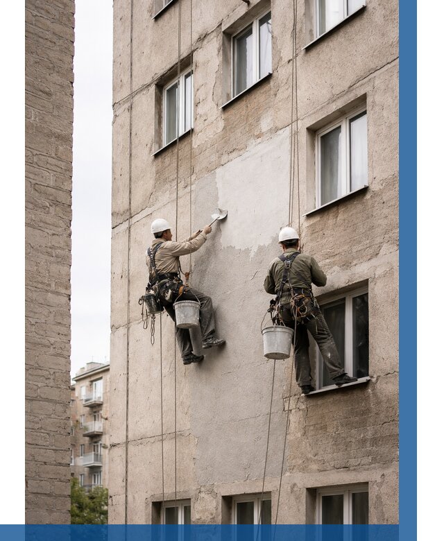 Косметический ремонт фасада в Энгельсе от 1172 р. | ВЫСОТНИК-Энг