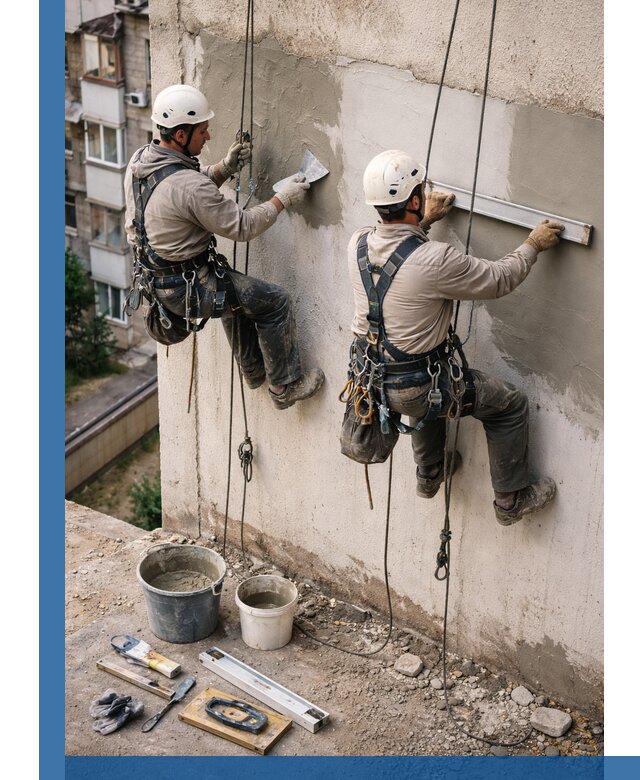 Комплексный ремонт штукатурного фасада с гарантией в Энгельсе