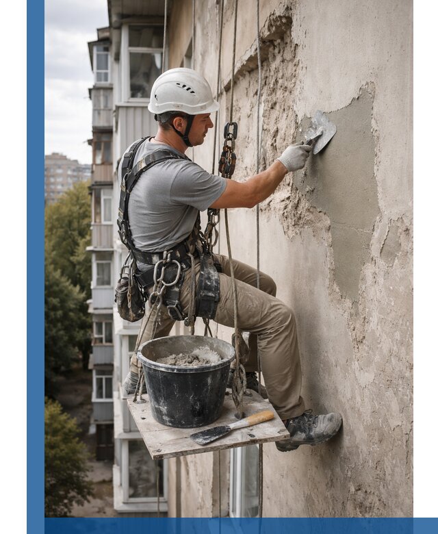 Восстановление фасадной штукатурки в Энгельсе с гарантией качества