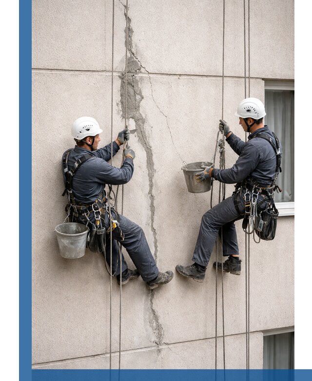 Заделка трещин на фасаде в Энгельсе с гарантийным ремонтом