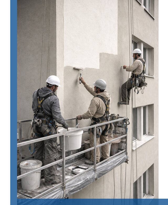 Покраска оштукатуренного фасада в Энгельсе под ключ с гарантией