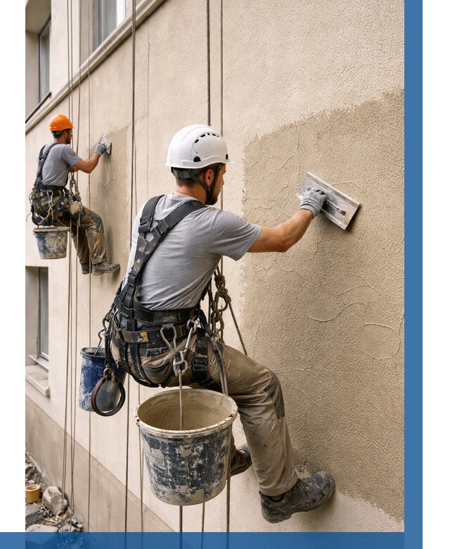 Декоративная штукатурка фасада в Энгельсе от 1279 р. | ВЫСОТНИК-Энг