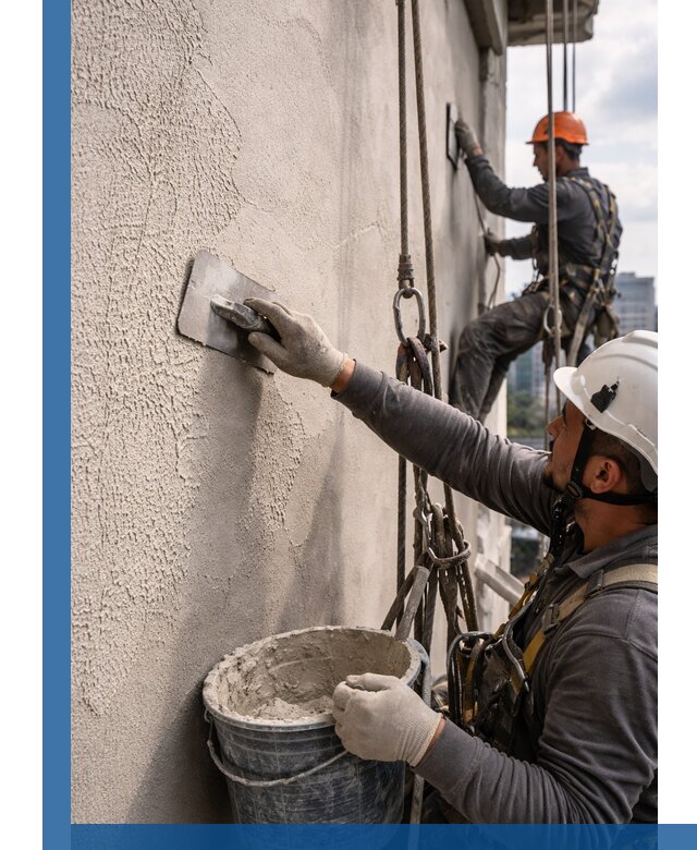 Декоративная штукатурка фасада с утеплением и защитой в Энгельсе