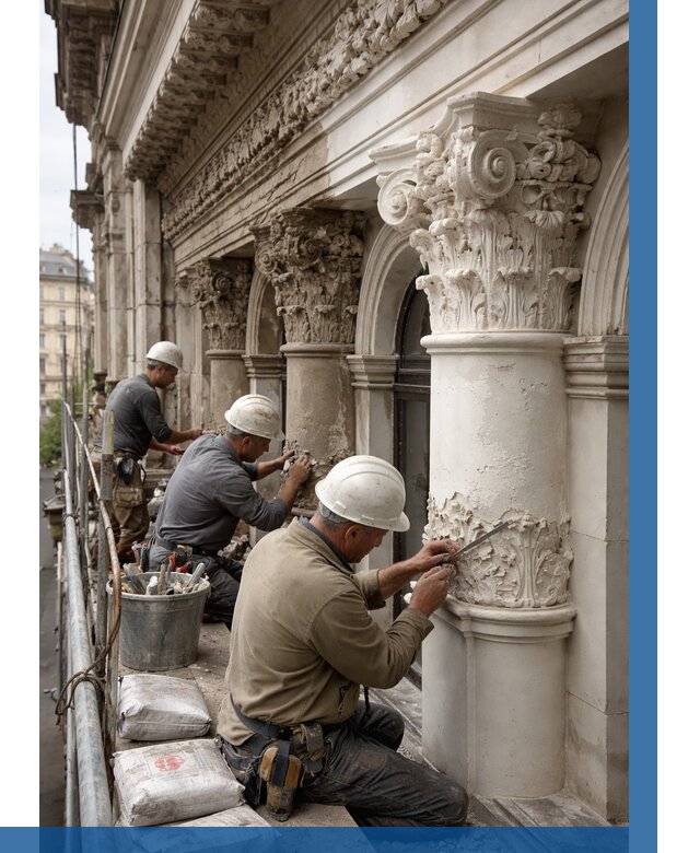 Реставрация фасадной лепнины в Энгельсе от 2665 р. | ВЫСОТНИК-Энг