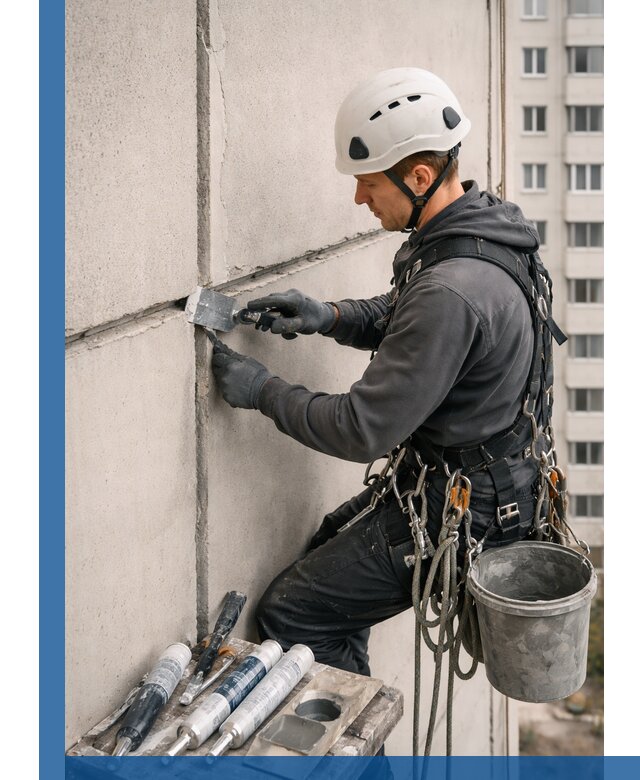 Ремонт межпанельных швов в Энгельсе герметизация и восстановление