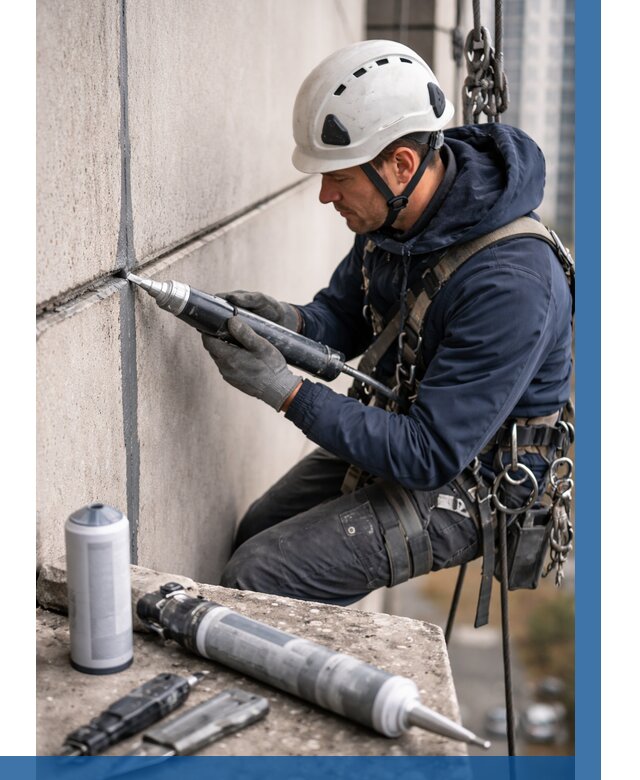 Вторичная герметизация швов в Энгельсе от 480 р. | ВЫСОТНИК-Энг