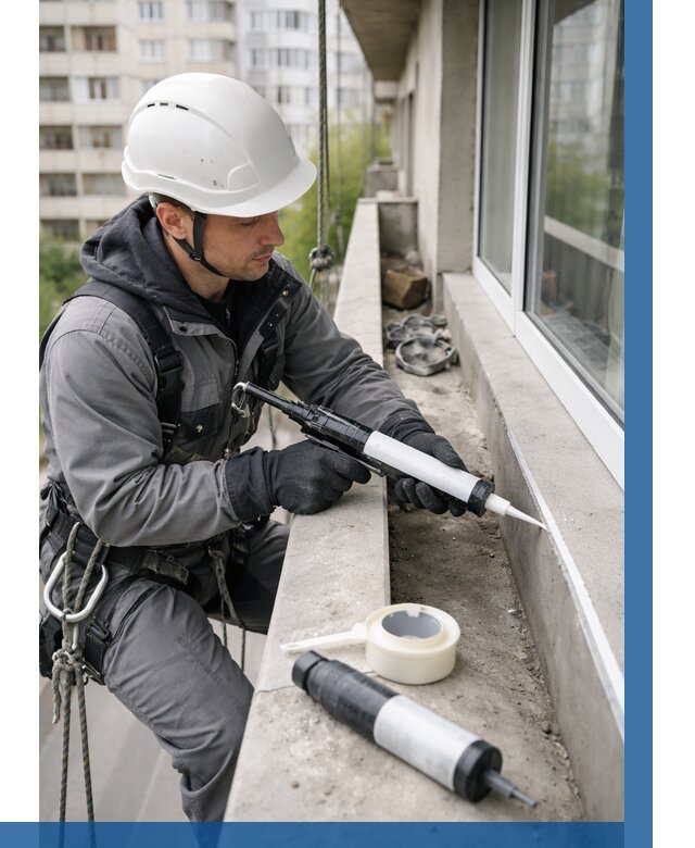 Герметизация швов лоджии в Энгельсе от 4797 р. | ВЫСОТНИК-Энг