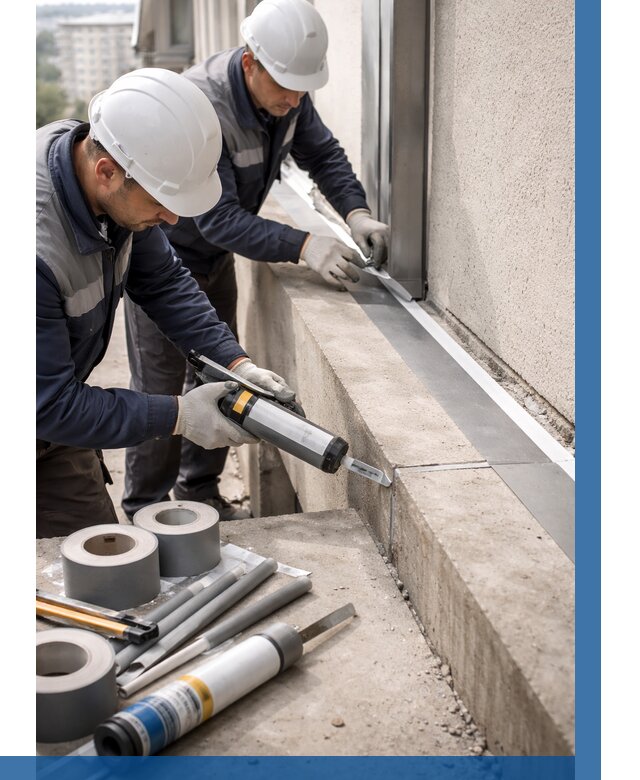 Герметизация примыкания балкона в Энгельсе от 4797 р. | ВЫСОТНИК-Энг