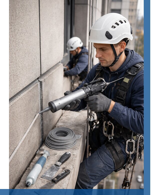 Герметизация деформационных швов фасада в Энгельсе от 746 | ВЫСОТНИК-Энг