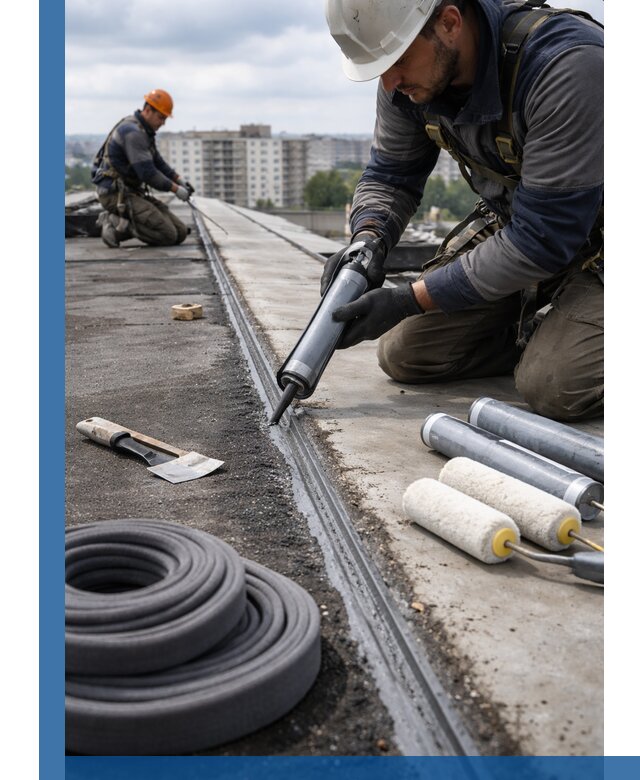 Герметизация швов кровли в Энгельсе с гарантией герметичности