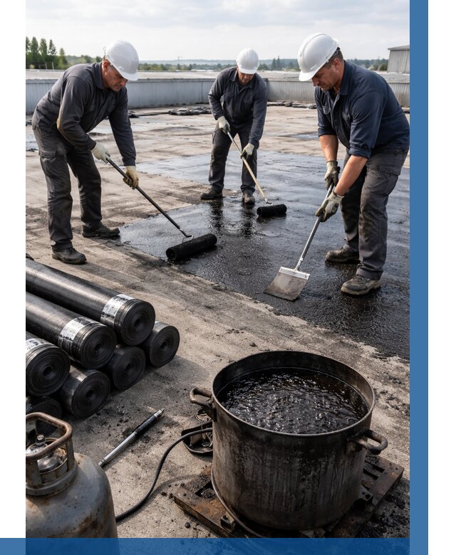 Гидроизоляция кровли мастикой в Энгельсе от 640 р. | ВЫСОТНИК-Энг