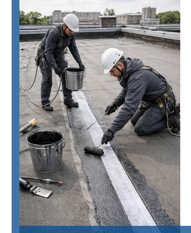 Гидроизоляция кровли мастикой в Энгельсе надежная защита