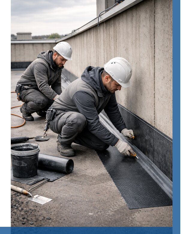 Гидроизоляция примыканий на кровле в Энгельсе от 959 р. | ВЫСОТНИК-Энг