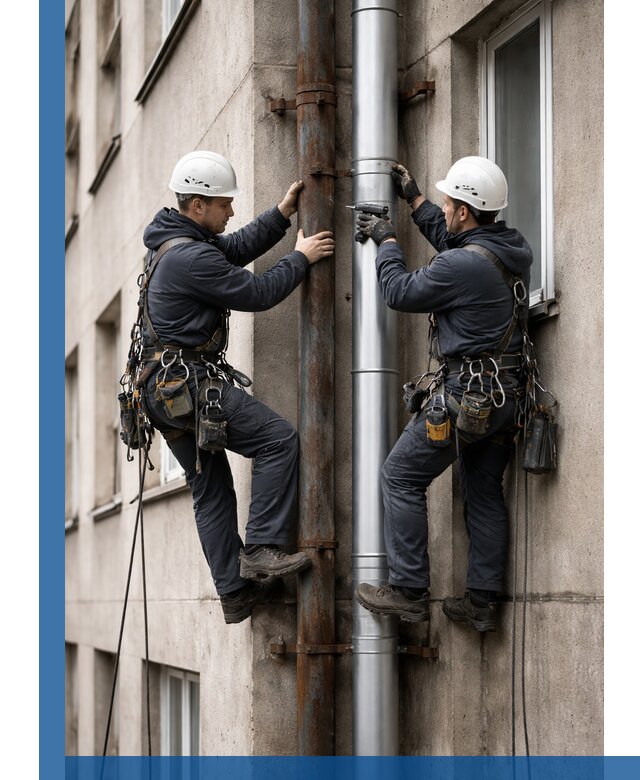 Замена водосточных труб в Энгельсе: монтаж и демонтаж под ключ
