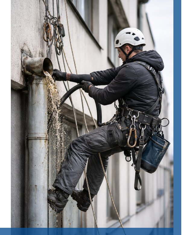Прочистка водосточных труб в Энгельсе от 3731 р. | ВЫСОТНИК-Энг