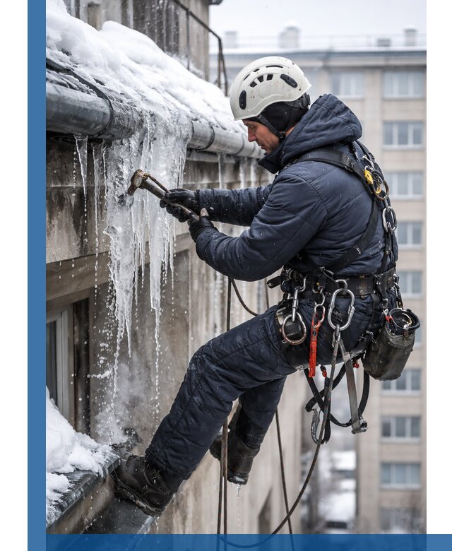 Удаление наледи и чистка водостоков в Энгельсе оперативно и безопасно