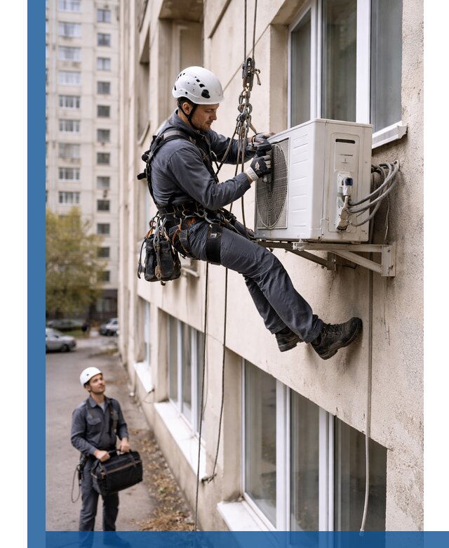 Демонтаж внешнего блока кондиционера в Энгельсе профессионально