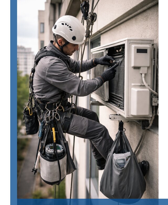 Обслуживание внешнего блока кондиционера в Энгельсе профессионально