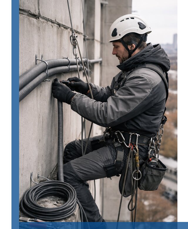 Профессиональный монтаж гофры для кабеля в Энгельсе с гарантией