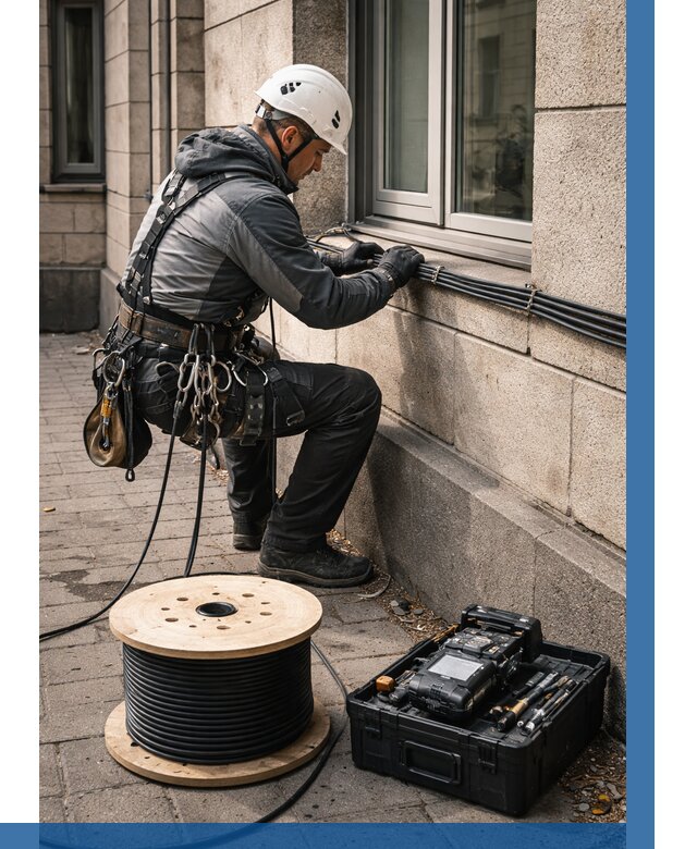 Прокладка оптоволоконного кабеля в Энгельсе от 853 р. | ВЫСОТНИК-Энг