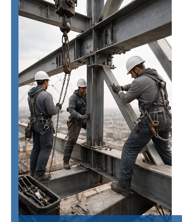 Профессиональный монтаж металлоконструкций на высоте в Энгельсе