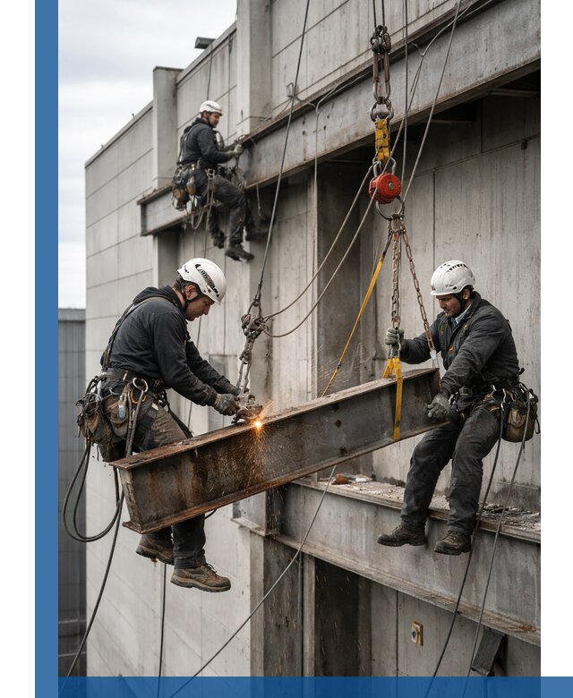 Демонтаж металлоконструкций на высоте в Энгельсе под ключ