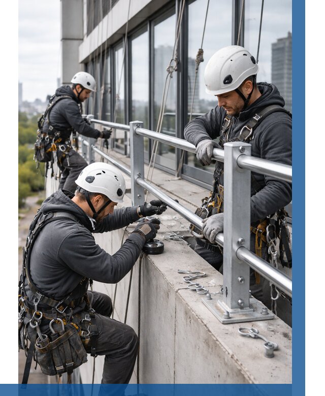 Монтаж ограждений на высоте в Энгельсе, от 1279 р. | ВЫСОТНИК-Энг