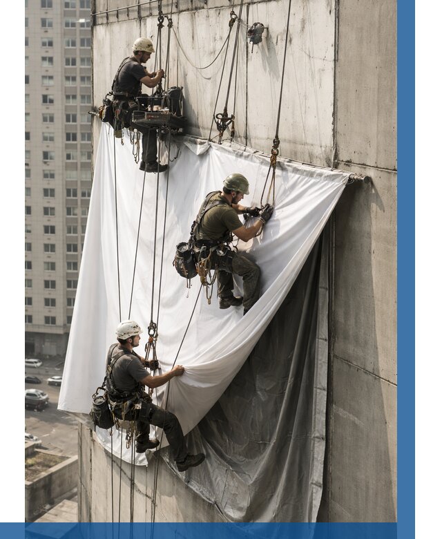Замена баннерного полотна в Энгельсе от 6928 р. | ВЫСОТНИК-Энг—заказать