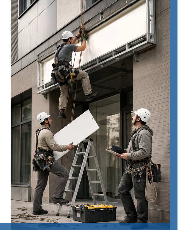 Монтаж светового короба в Энгельсе от 6928 р. | ВЫСОТНИК-Энг