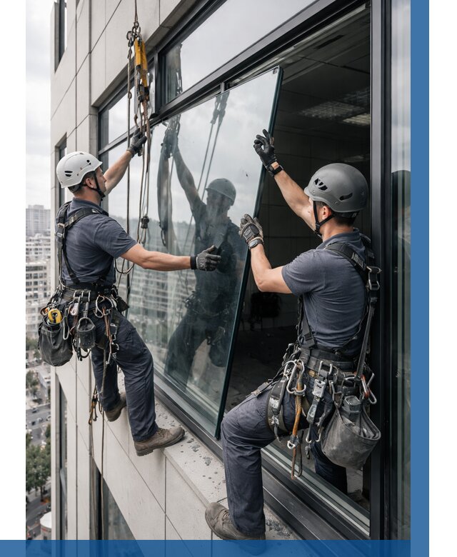 Замена стеклопакетов на высоте в Энгельсе от 5862 р. | ВЫСОТНИК-Энг