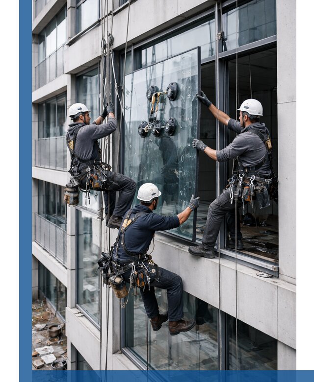 Фасадное остекление и монтаж витражей зданий в Энгельсе под ключ