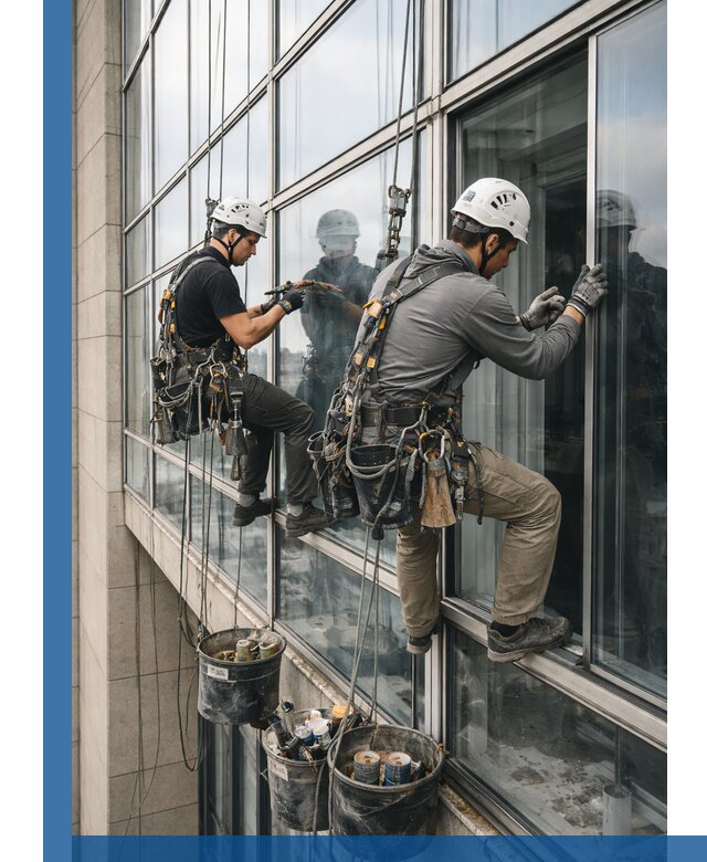 Ремонт витражных конструкций и фасадного остекления в Энгельсе