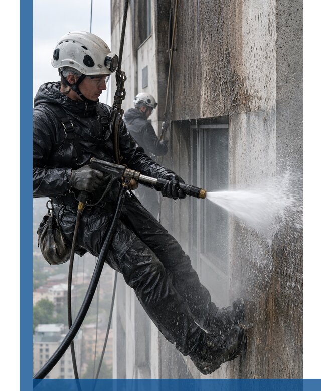 Гидроструйная очистка фасадов и конструкций в Энгельсе