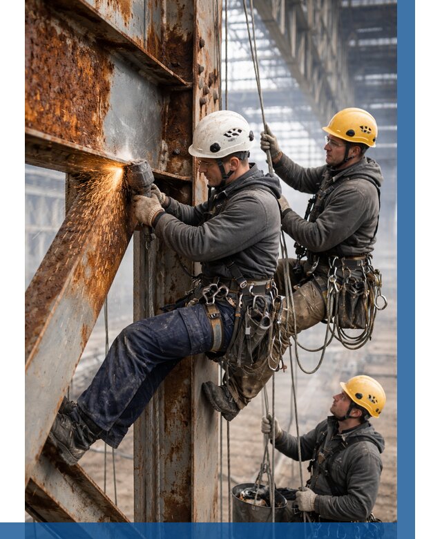 Зачистка металла от ржавчины в Энгельсе от 373 р. | ВЫСОТНИК-Энг