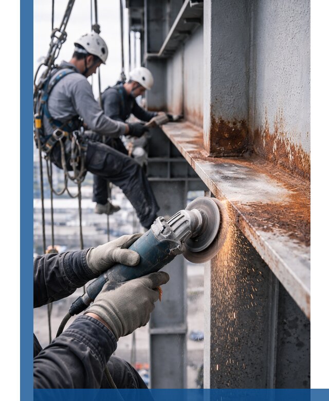 Зачистка металла от ржавчины и подготовка поверхностей в Энгельсе