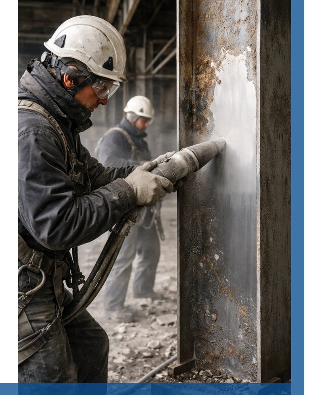 Удаление старой краски с металла в Энгельсе от 480 р. | ВЫСОТНИК-Энг