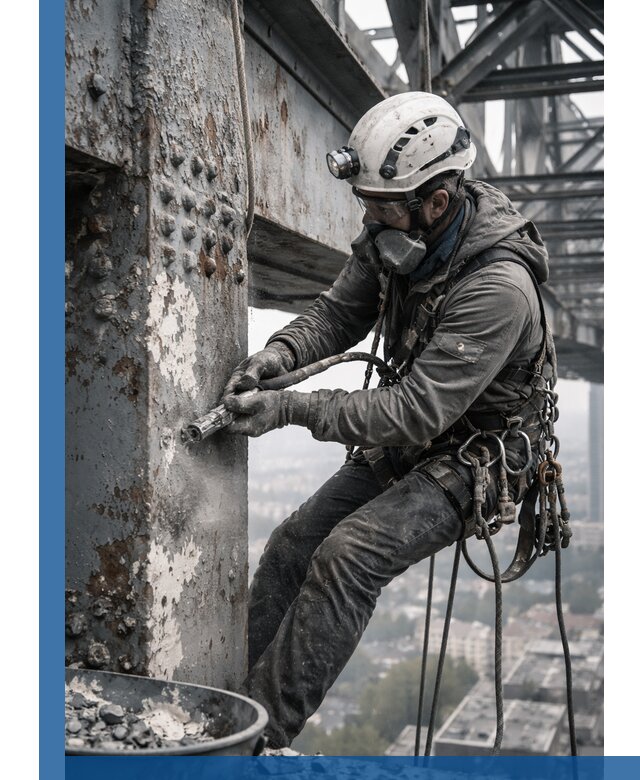 Удаление старой краски с металлических конструкций в Энгельсе