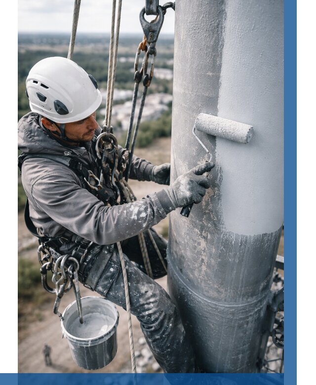 Покраска мачт связи под ключ в Энгельсе от 906 р. | ВЫСОТНИК-Энг