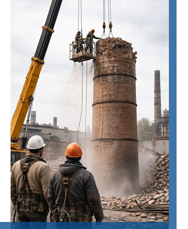 Демонтаж дымовой трубы в Энгельсе от 95931 р. | ВЫСОТНИК-Энг, смета