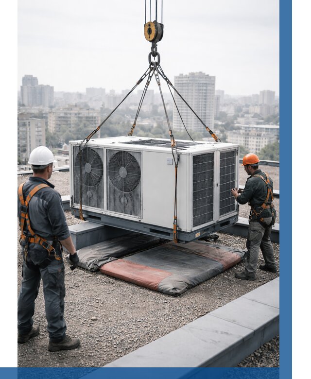 Подъем груза на крышу в Энгельсе от 5330 р. | ВЫСОТНИК-Энг заказать