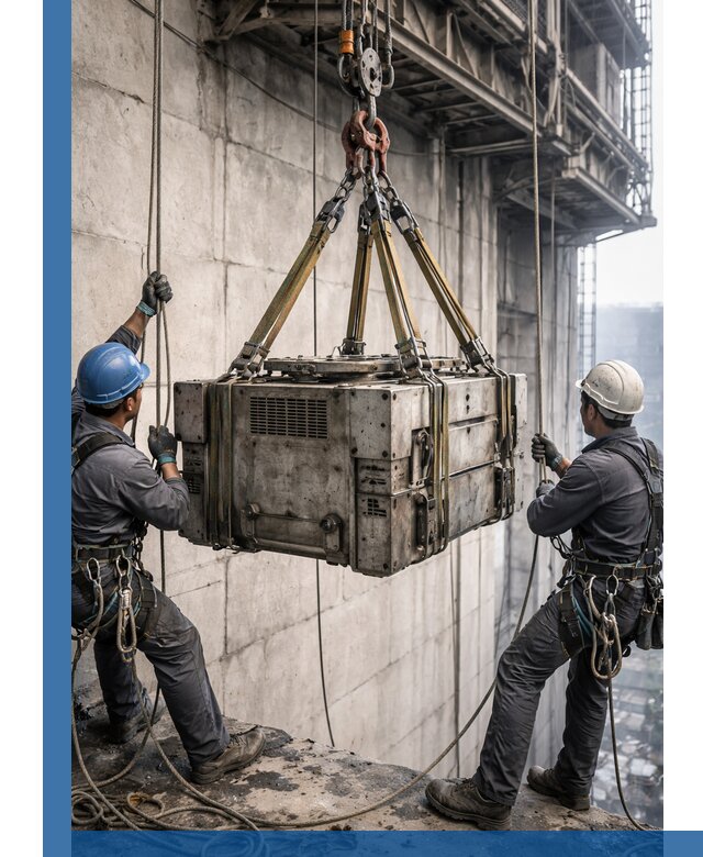 Такелажные работы на высоте, подъем и монтаж грузов в Энгельсе